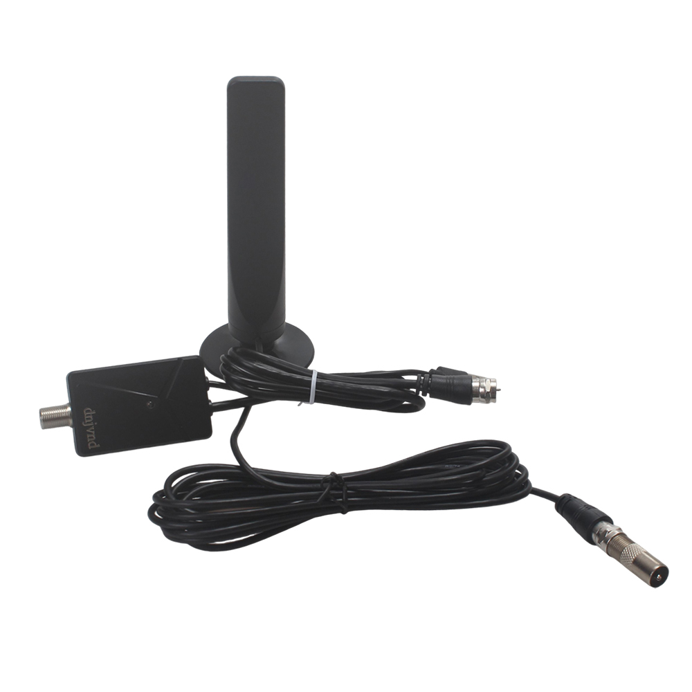 dnjvnd Digital Television Aerials for Smart HDTV and Older TV, 4K 1080P Indoor HDTV Antenna with Amplifier Signal Booster, 16.5ft Coax Cable for Living Room Bedroom