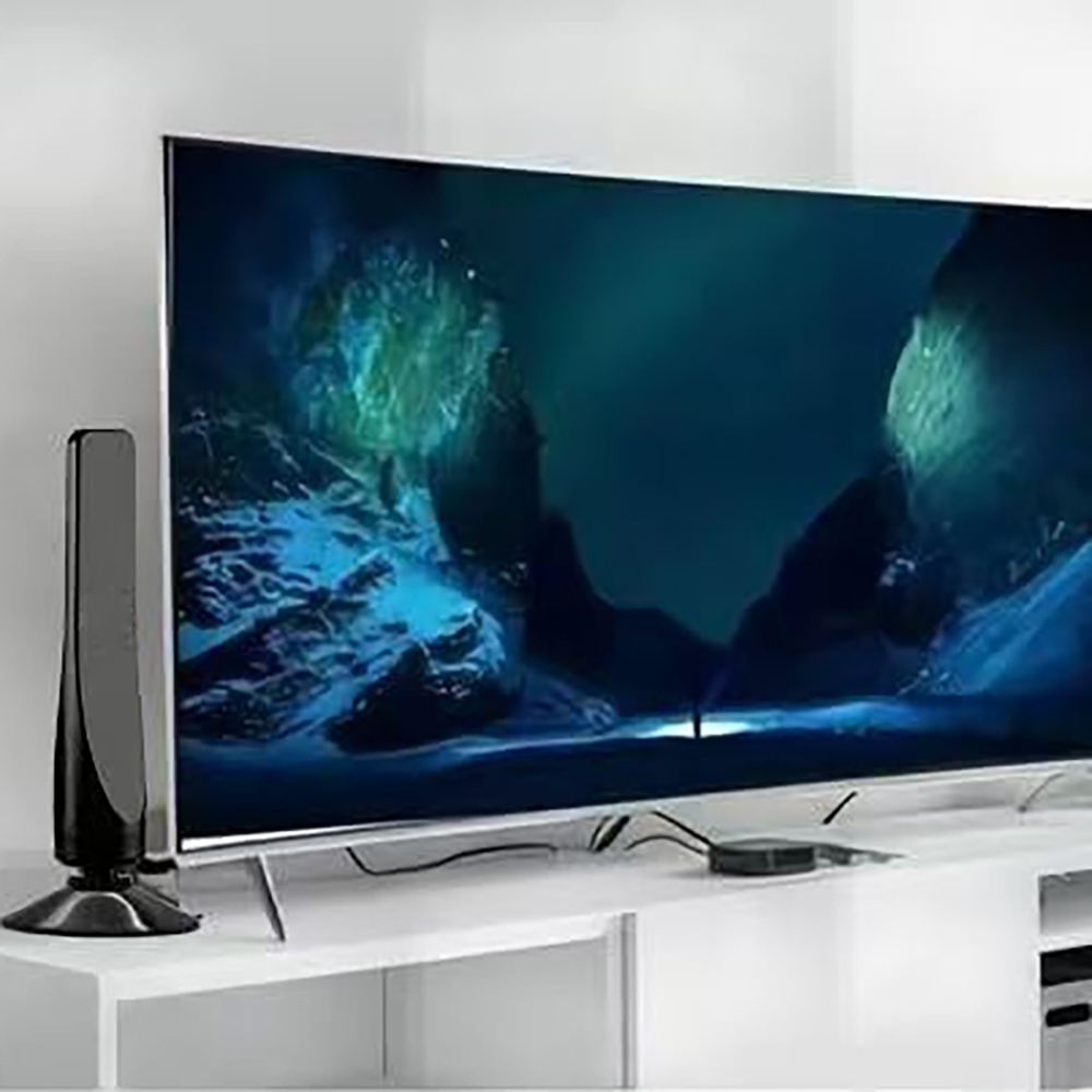 dnjvnd Digital Television Aerials for Smart HDTV and Older TV, 4K 1080P Indoor HDTV Antenna with Amplifier Signal Booster, 16.5ft Coax Cable for Living Room Bedroom