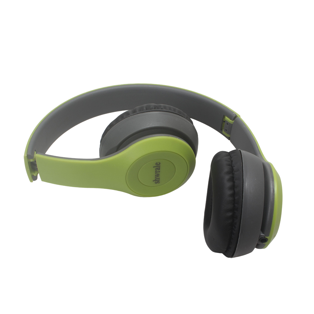 shwrale Foldable Bluetooth 5.3 Earphones with Built-in Mic & TF Card Slot, Wired/Wireless AUX, Stereo Sound Headphones for Office, Gaming & On-the-Go Listening