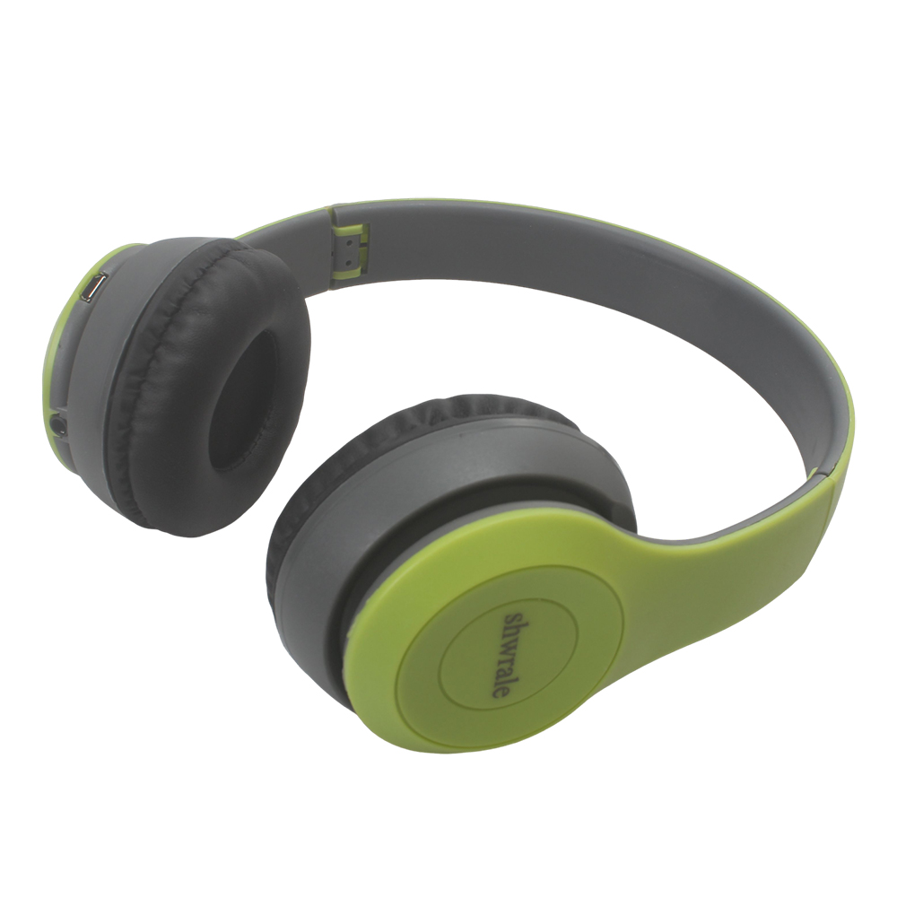 shwrale Foldable Bluetooth 5.3 Earphones with Built-in Mic & TF Card Slot, Wired/Wireless AUX, Stereo Sound Headphones for Office, Gaming & On-the-Go Listening