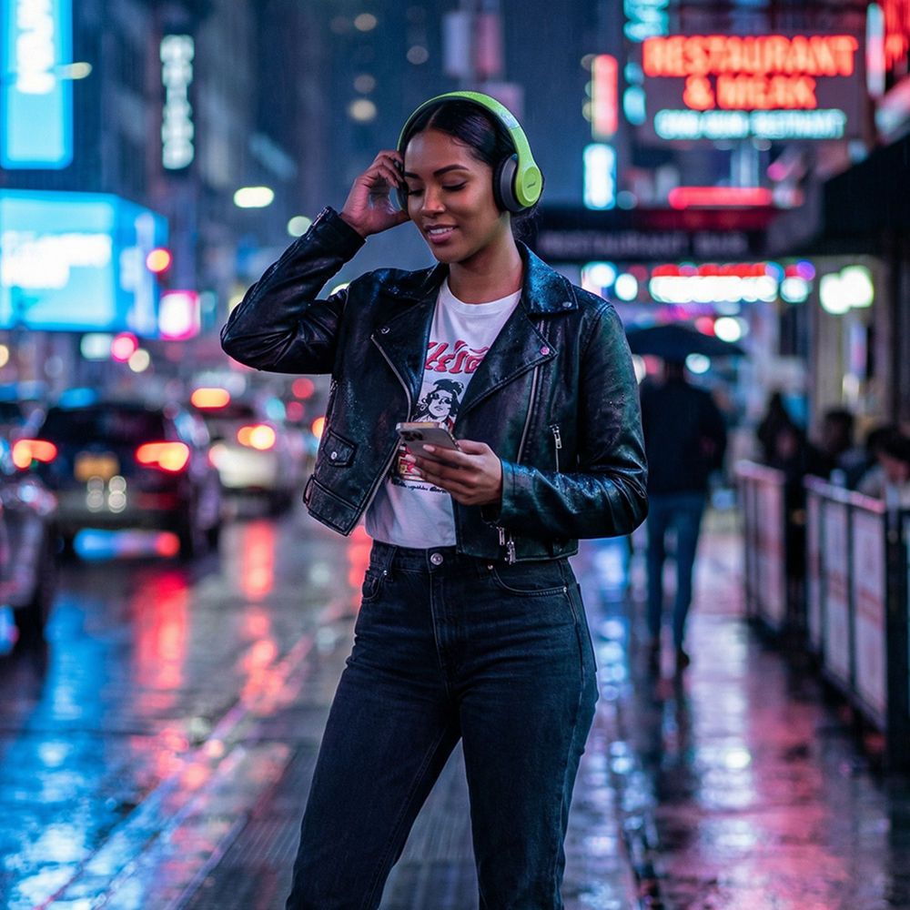 shwrale Foldable Bluetooth 5.3 Earphones with Built-in Mic & TF Card Slot, Wired/Wireless AUX, Stereo Sound Headphones for Office, Gaming & On-the-Go Listening