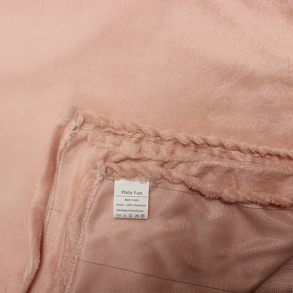 Philo Fun Elegant Pink Bed Linen - Soft & Comfortable Flat Sheet for Home & Hotel (Pillowcases Not Included)