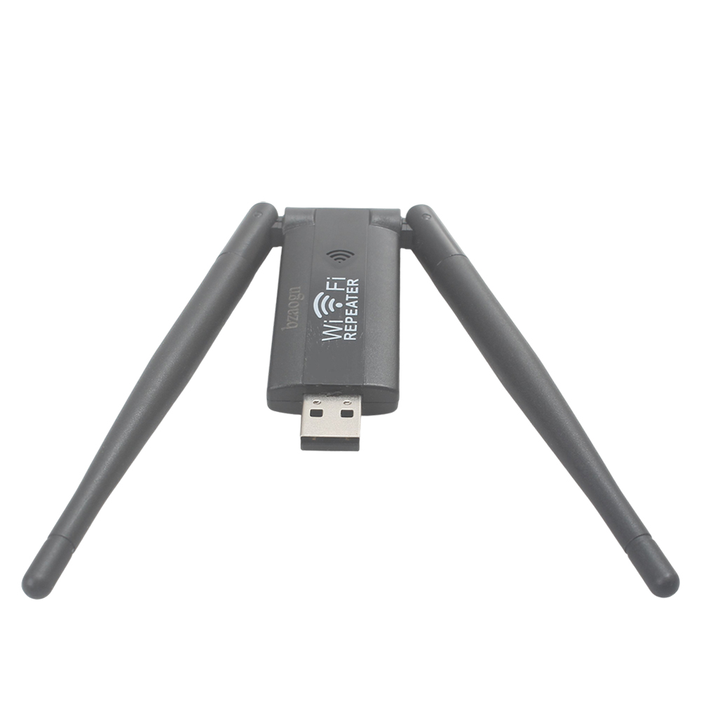 bzaogn USB WiFi Repeater - Wireless Network Repeaters for Laptops & PCs, 300Mbps Computer Hardware Signal Booster for Home and Office