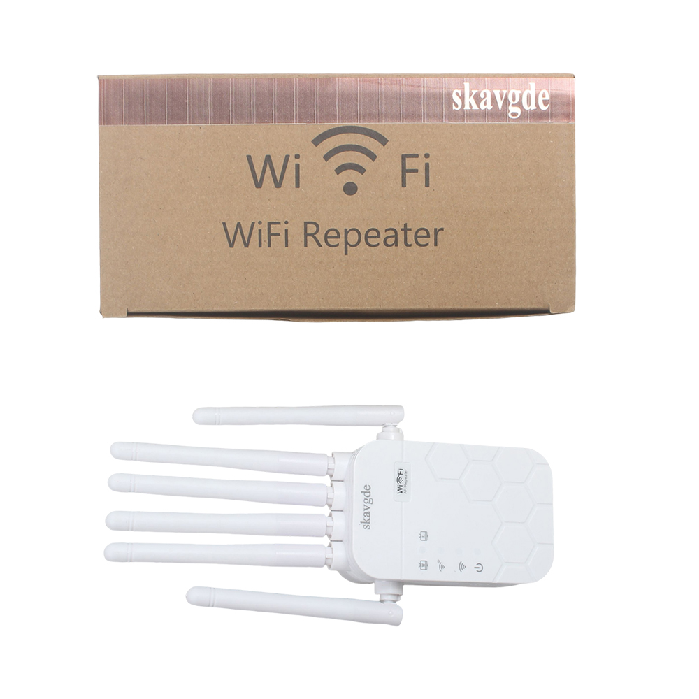skavgde Computer Hardware - Wireless Network Repeater - High-Speed WiFi Range Extender for Large Homes & Multi-Floor Offices, Boosts Coverage
