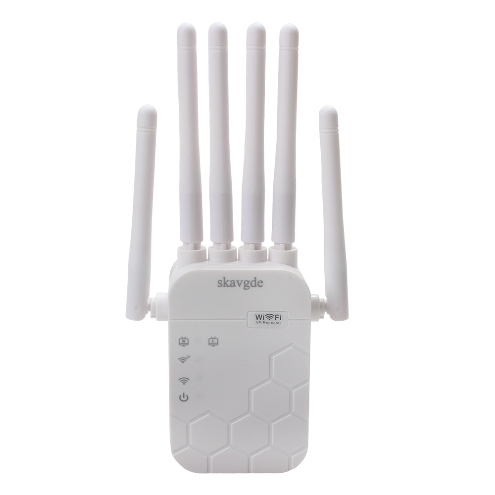 skavgde Computer Hardware - Wireless Network Repeater - High-Speed WiFi Range Extender for Large Homes & Multi-Floor Offices, Boosts Coverage