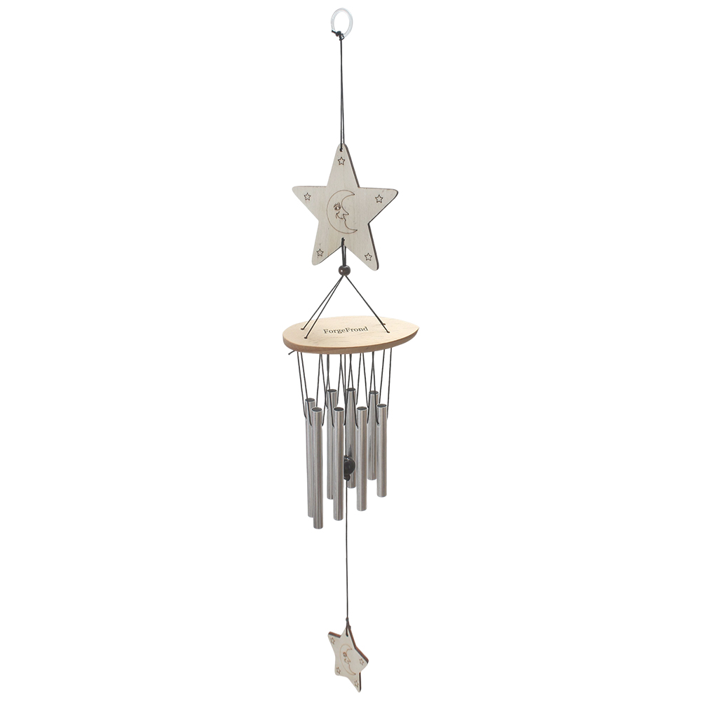 ForgeFrond Celestial Star Moon Wind Chimes, Garden ornaments in the nature of wooden whirligigs, Outdoor Hanging Decor for Patio, Yard and Balcony