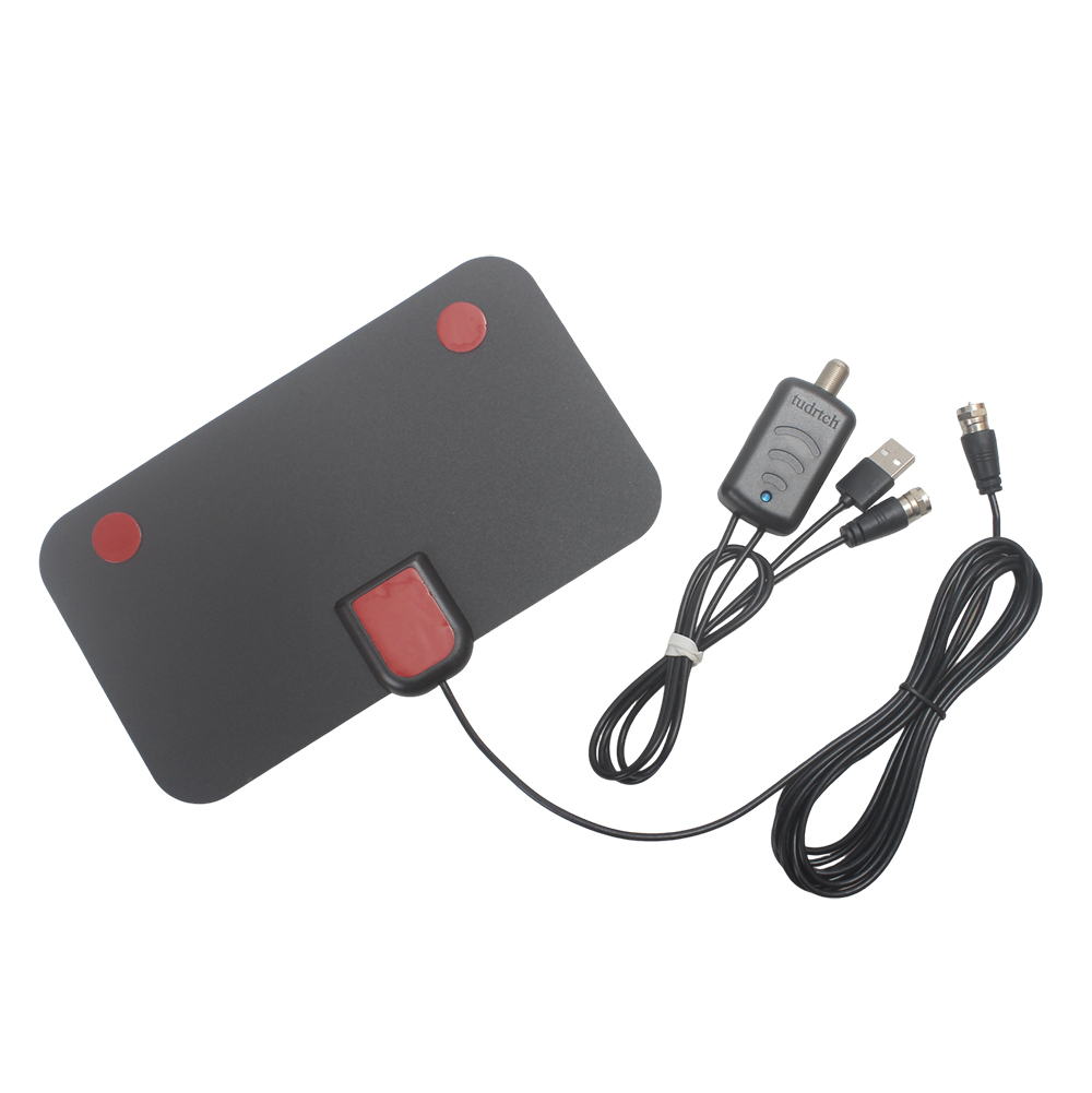 Tudrtch Portable Indoor Television Aerials - 280 Miles Long Range, 4K 1080p Full HD, 360° Omnidirectional Reception with Amplified Signal Booster & 16.5ft Coaxial Cable