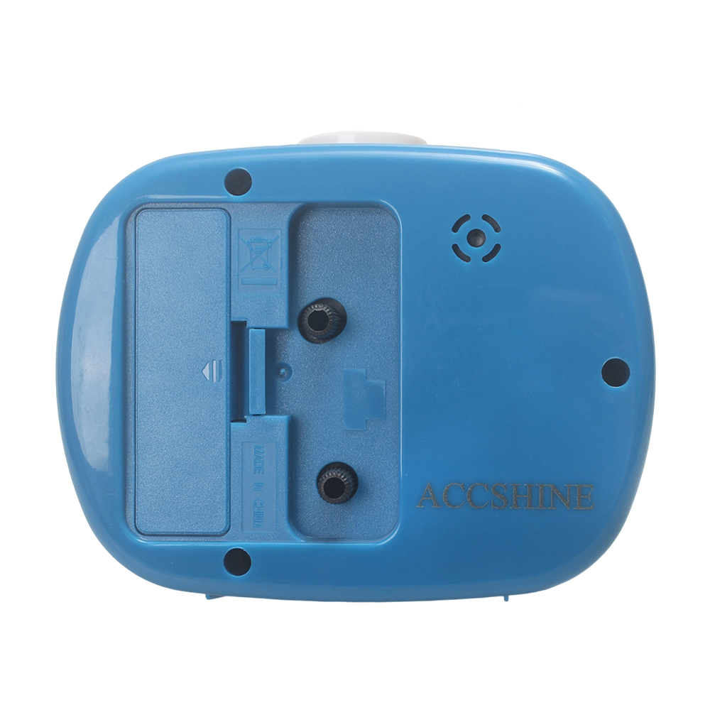 ACCSHINE Vintage Silent Analog Alarm Clocks - Decorative Alarm Clocks for Student Dorm & Home Office - Battery Operated,Blue Classic Alarm Clock