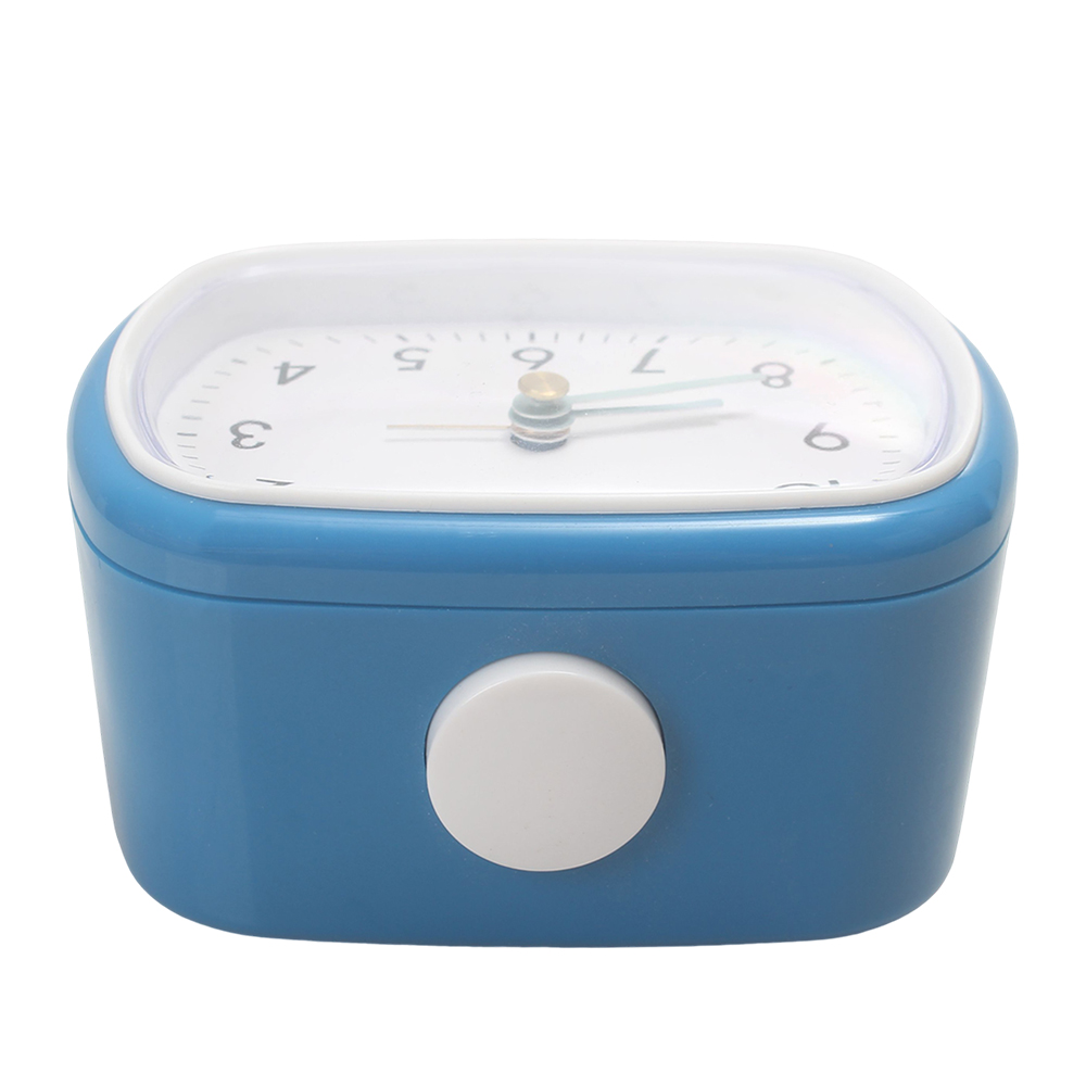 ACCSHINE Vintage Silent Analog Alarm Clocks - Decorative Alarm Clocks for Student Dorm & Home Office - Battery Operated,Blue Classic Alarm Clock
