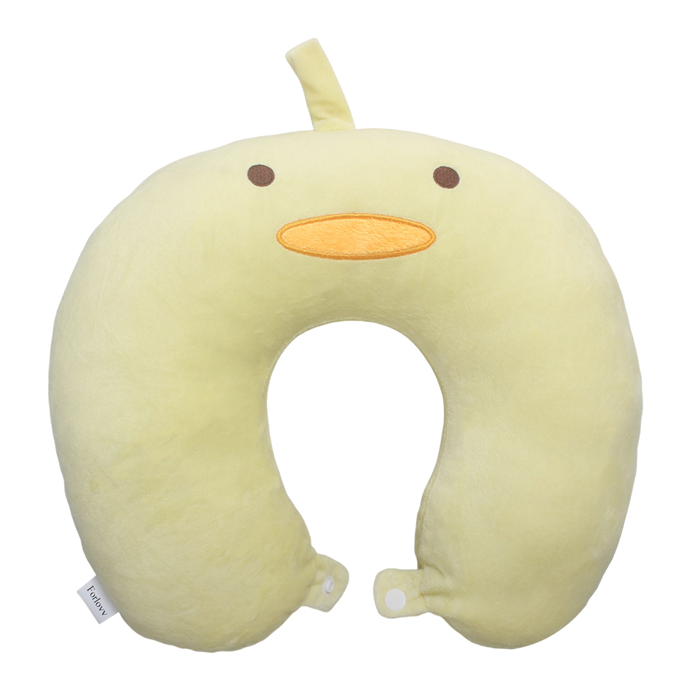 Forlovv Soft & Comfortable Cute Plush U-shaped Pillows - Neck Pillow for Travel, Office, Car & Home Relaxation