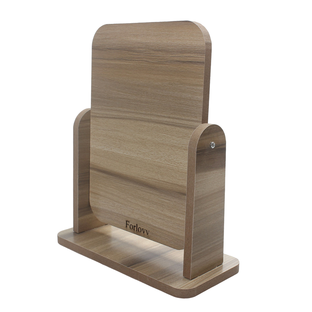 Forlovv 360-Degree Rotatable Mirrors, High-Definition Wooden Tabletop Makeup Mirror for Bedroom Vanity, Bathroom Sink & Daily Grooming