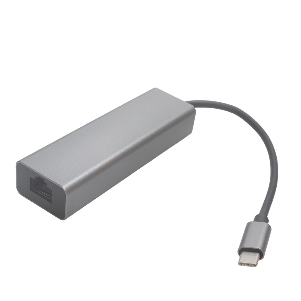 VOODA USB-C Computer Docking Stations - Portable Docking Station for Business Travel, Gigabit Ethernet & 3 USB 3.0 Ports Compatible with MacBook/Laptop/Tablet