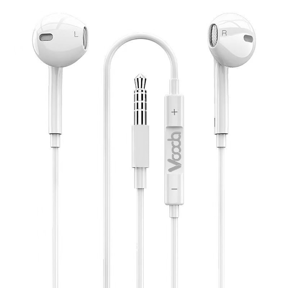 VOODA 3.5mm In-Ear Earphones - Wired Headphones with Volume Control & Microphone for Mobile phones/MP3/laptops/tablets and Most 3.5mm Jack Devices
