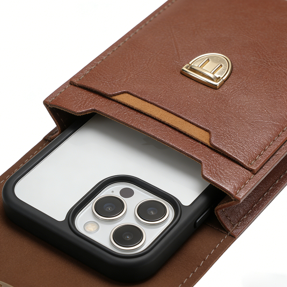 Ranyi Leather Covers for smartphones, Belt Clip Holster Phone Pouch for Outdoor Hiking, Camping & Daily Commute