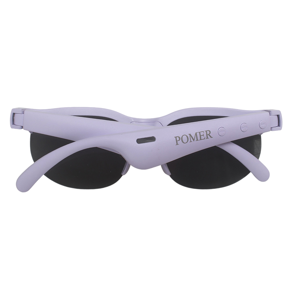 POMER Polarized Smartglasses with Bluetooth 5.0, Smart Audio Sunglasses Blocks UVA/UVB Rays, Rechargeable Open-Ear Music Glasses for Beach, Vacation and Golf