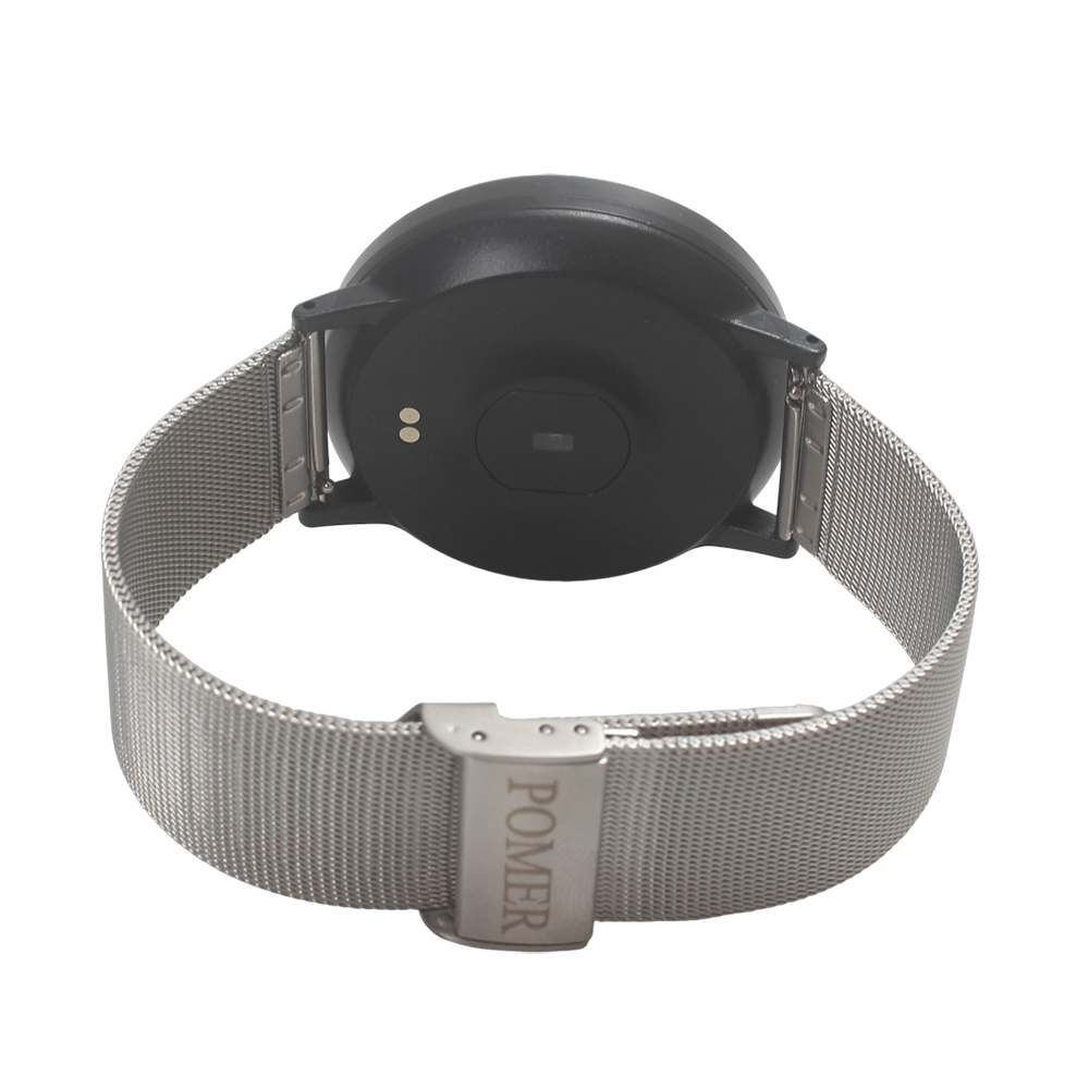 POMER Smartwatches for Women Men, All-day Activity Tracker with Sleep Monitor, Silver Stainless Steel Mesh Band Smart Watch, Ideal Birthday Gift for Family, Suitable for Travel, Party and Daily Life