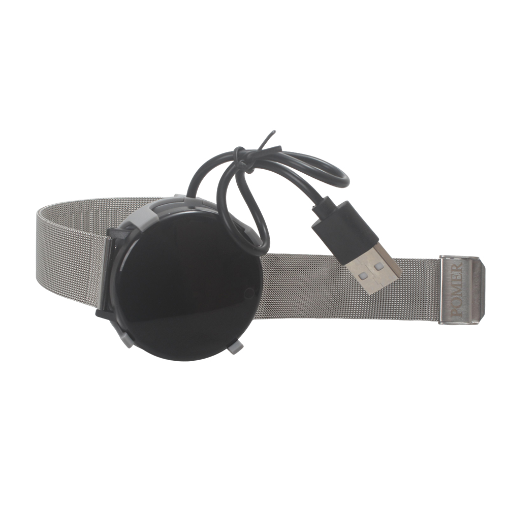 POMER Smartwatches for Women Men, All-day Activity Tracker with Sleep Monitor, Silver Stainless Steel Mesh Band Smart Watch, Ideal Birthday Gift for Family, Suitable for Travel, Party and Daily Life