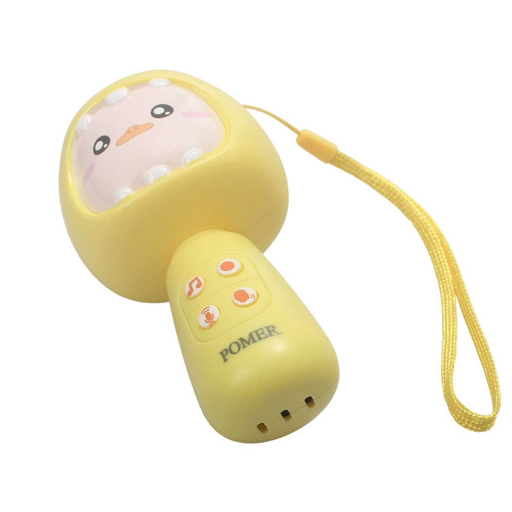 POMER Kids Microphone, Cute Cartoon Animal Design Toddler Microphone for Early Education, Portable Karaoke Mic for Birthday Party, Home & Travel