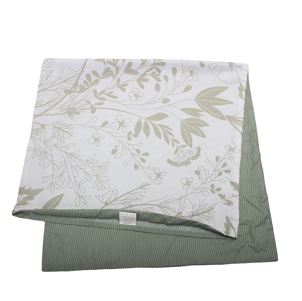 DECMAY Soft and Durable 25x34Inch Polyester Pillowcases with Envelope Closure, Set of 2 Botanical Print Pillow Cases for Bedroom, Guest Room and Farmhouse Decor