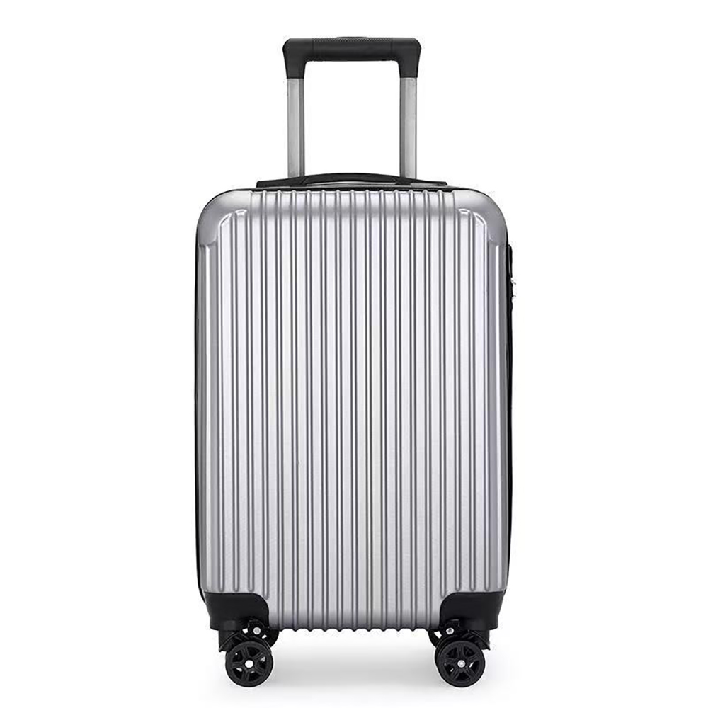 BAIGIO Lightweight 26inch Travelling Trunks, Stylish Striped Hardshell Suitcase with Spinner Wheels & Telescopic Pull Rod Handle for Business Travel and Leisure Vacation