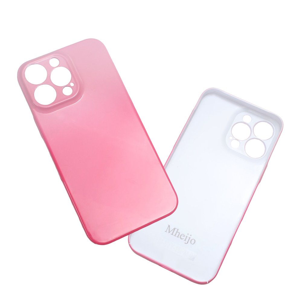 Mheijo iPhone 16 Pro Case Shockproof, Full Body Gradient Pink Protective Cases for smartphones, Durable Anti-Scratch Slim Cover for Travel and Outdoor Adventures