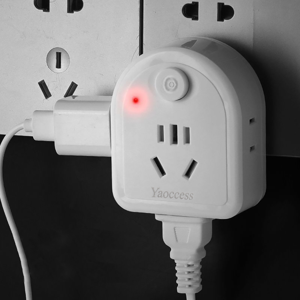 Yaoccess Multi-Function Adapter Plugs with Independent Switch & Indicator,Fully Compatible Conversion Plug for Living Rooms, Kitchens, Studies & Meeting Rooms