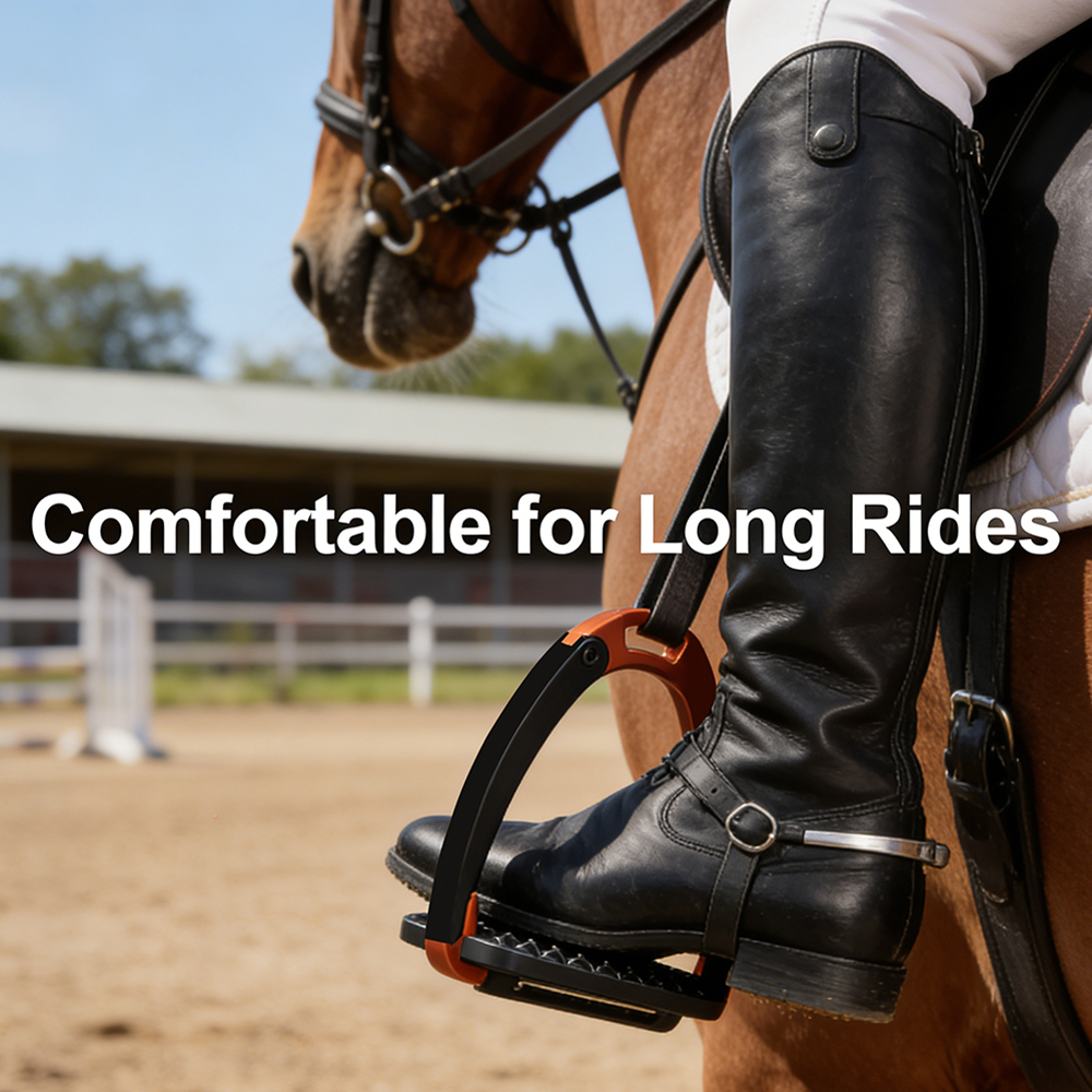 TENG Premium Aluminum Safety Stirrups, Anti-Slip Equestrian Stirrups for Horse Riding, Jumping, and Trail Riding, Set of 2