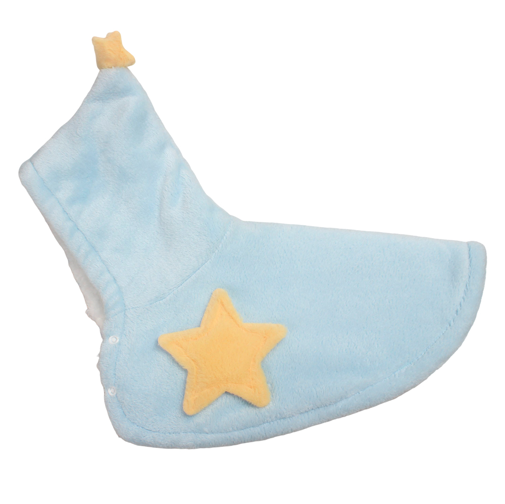 FanvexRise Cute Star Pattern Capes for Pets, Soft Flannel Pet Cape Hoodie, Warm Outfit for Small Medium Dogs Cats Cosplay & Photo Shoot Daily Wear