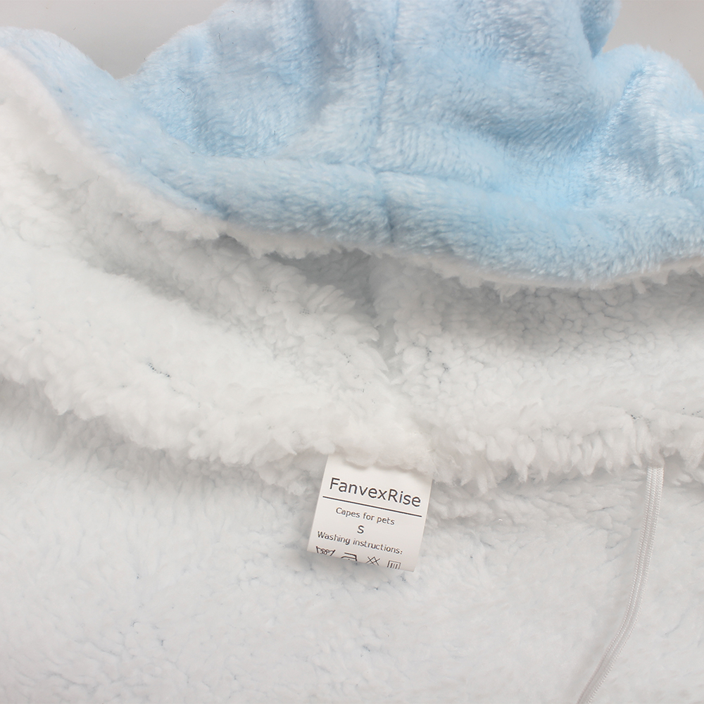 FanvexRise Cute Star Pattern Capes for Pets, Soft Flannel Pet Cape Hoodie, Warm Outfit for Small Medium Dogs Cats Cosplay & Photo Shoot Daily Wear