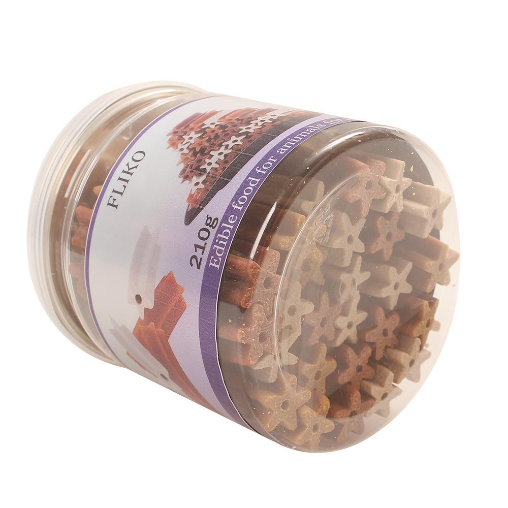 FLIKO Star-Shaped Dog Dental Chews, Edible food for animals for chewing and Teeth Cleaning, Grain-Free Pet Treats for Fresh Breath, Ideal for Daily Oral Hygiene at Home