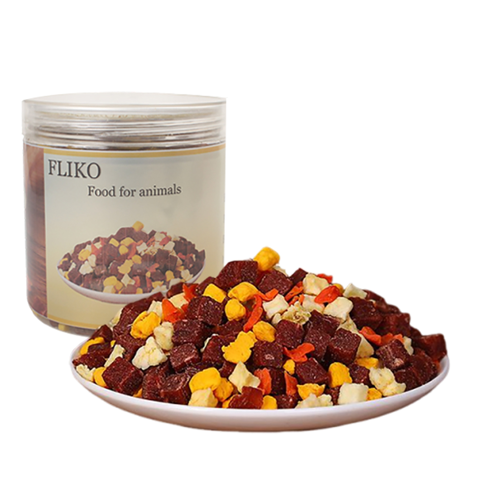 FLIKO Natural Beef Egg Yolk Pet Food, Healthy Meat & Egg Mix Rich in Lecithin for Skin and Coat Support, Daily Feeding for All Life Stages