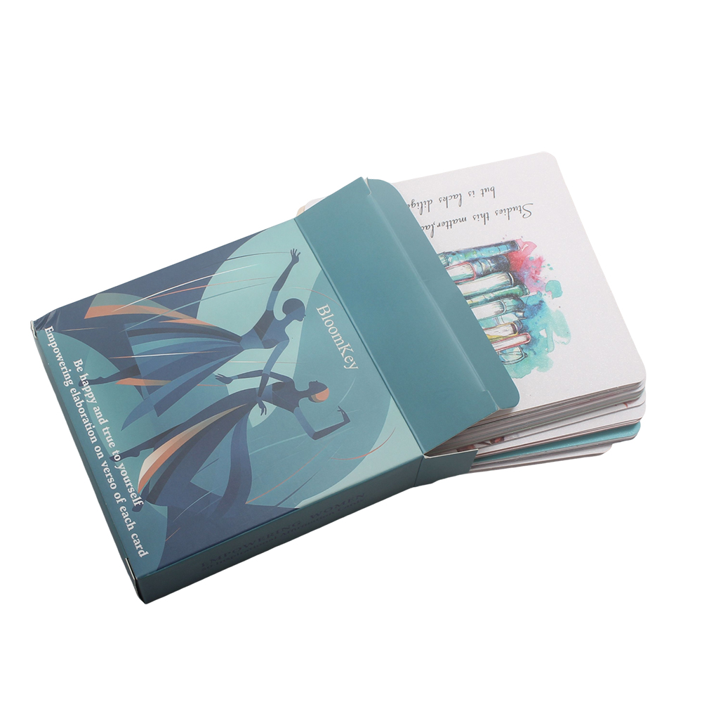 BloomKey 50 Pcs Printed Motivational Cards 4x4 Inch, Inspirational Affirmation Cards for Women Self-Empowerment & Confidence Building