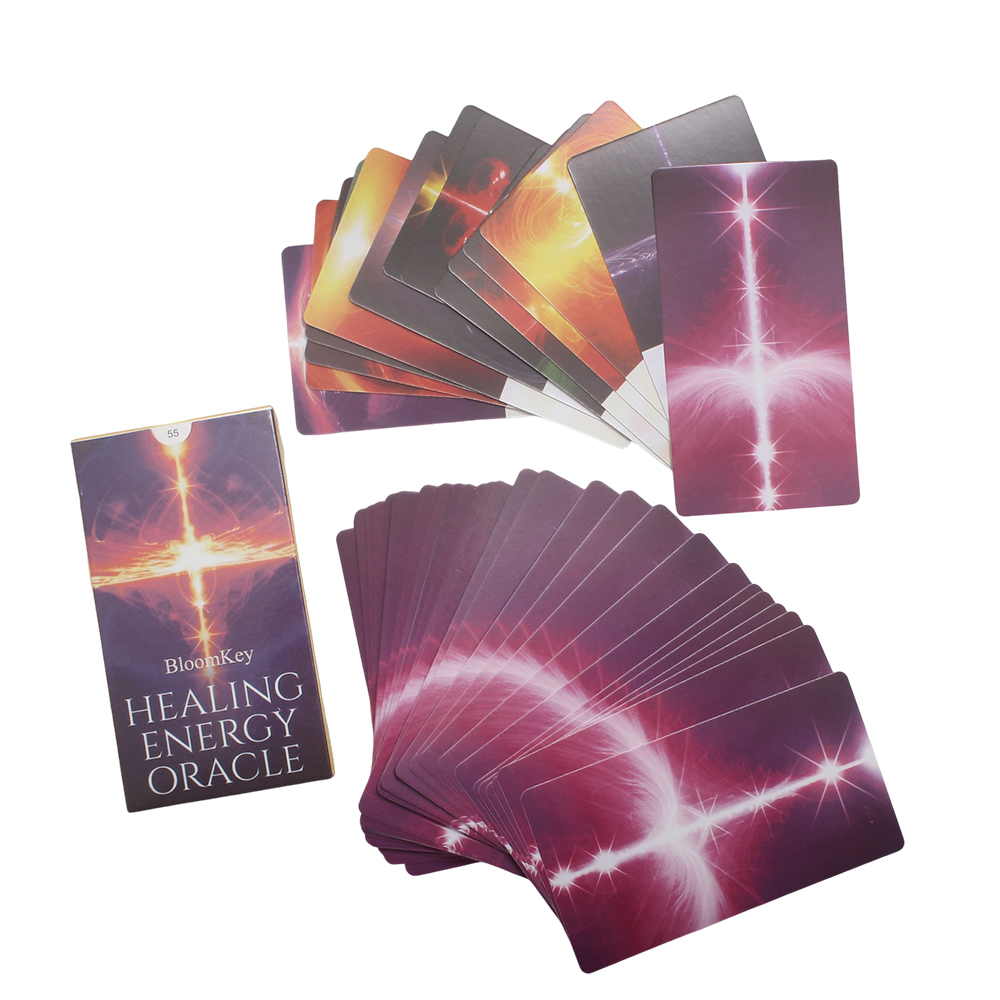 "BloomKey BloomKey Healing Energy Oracle - 55 Printed Oracle Cards for Daily Guidance, Meditation, and Spiritual Growth - High-Quality Divination Deck for Beginners & Pro. "