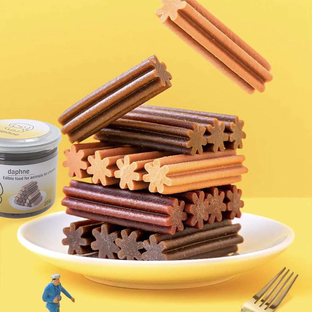 Daphne Mint Milk Beef Flavor Pet Chew Sticks 220g, Edible food for animals for chewing, Daily Teeth Cleaning & Durable Training Treats for Dogs