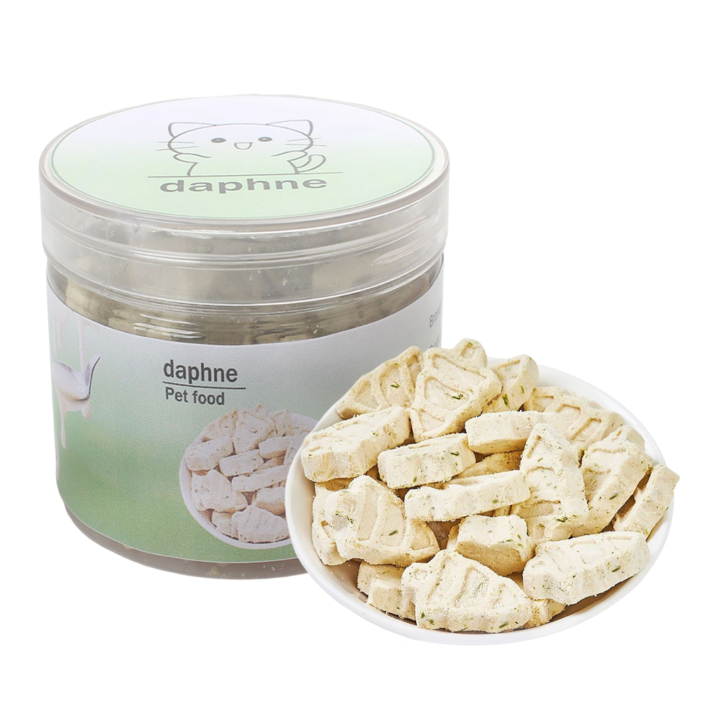 daphne Daphne Freeze-Dried Pet Food for Cats, All-Natural Grain-Free Cat Treats, High Protein Healthy Snacks for Training and Daily Reward, No Additives, Nutritious Cat Grass Cubes.