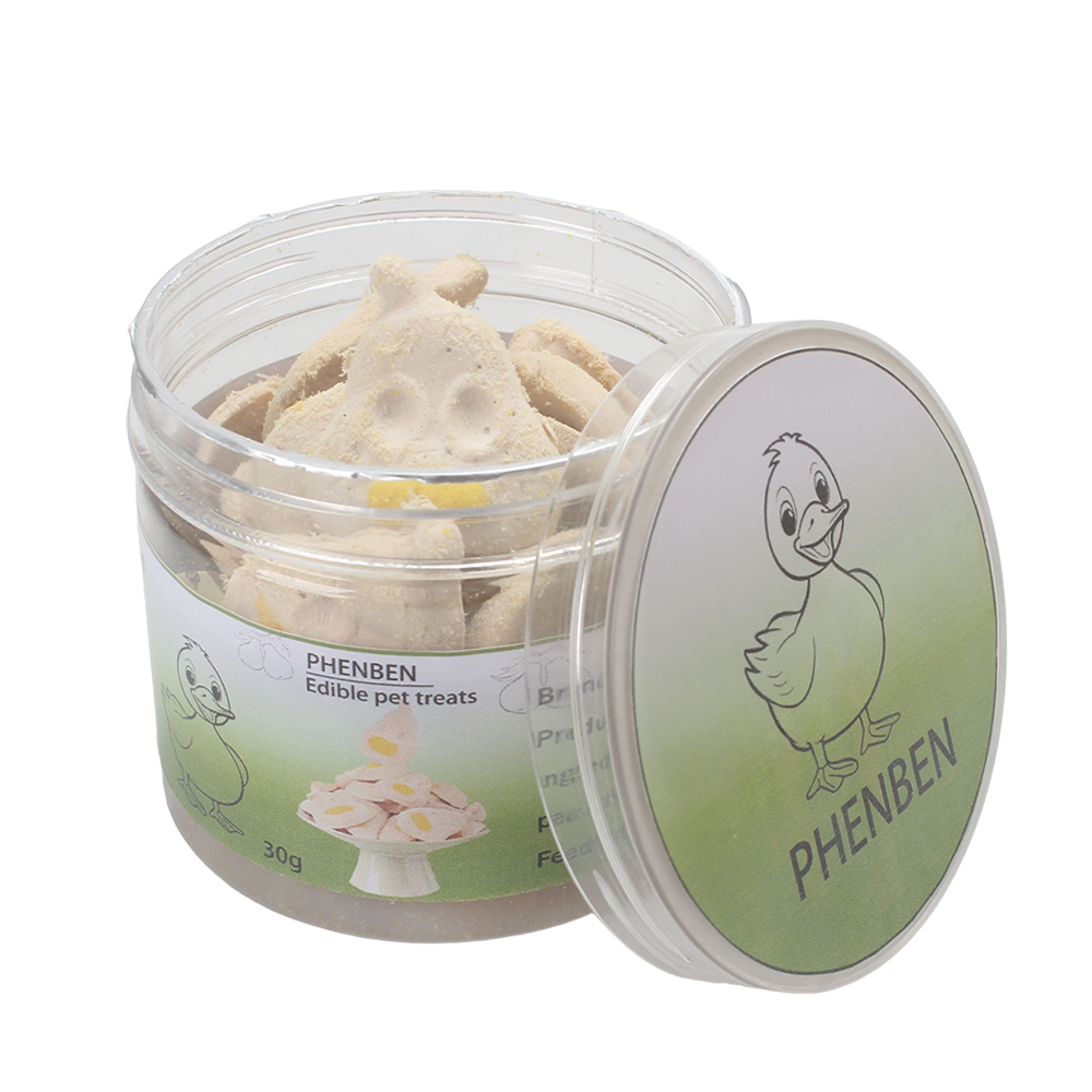 PHENBEN 30g Edible Pet Treats with Fish Oil for Skin & Coat Support, Natural Duck & Pear Freeze-Dried Morsels, Healthy Reward for Puppy & Kitten Interactive Play