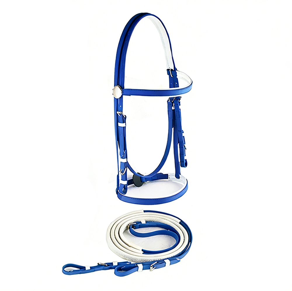 TENG Durable PVC Bridles with Reins, Comfortable Horse Bridle Set for Equestrian Training, Outdoor Riding and Daily Use