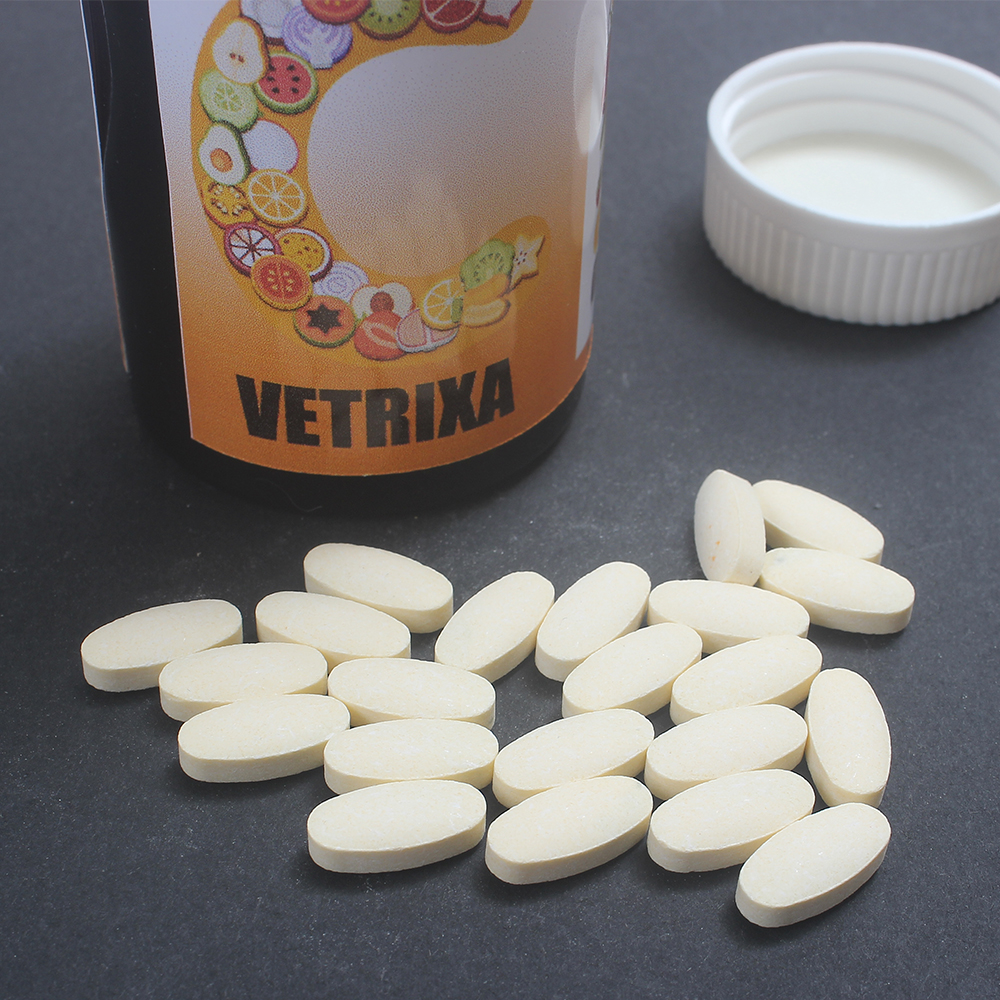 VETRIXA Fruit-Based Dietary Supplements, 100 Tablets Natural Multivitamin Extract for Daily Nutritional Support and Immune Boost, Ideal for Home and Office Use.