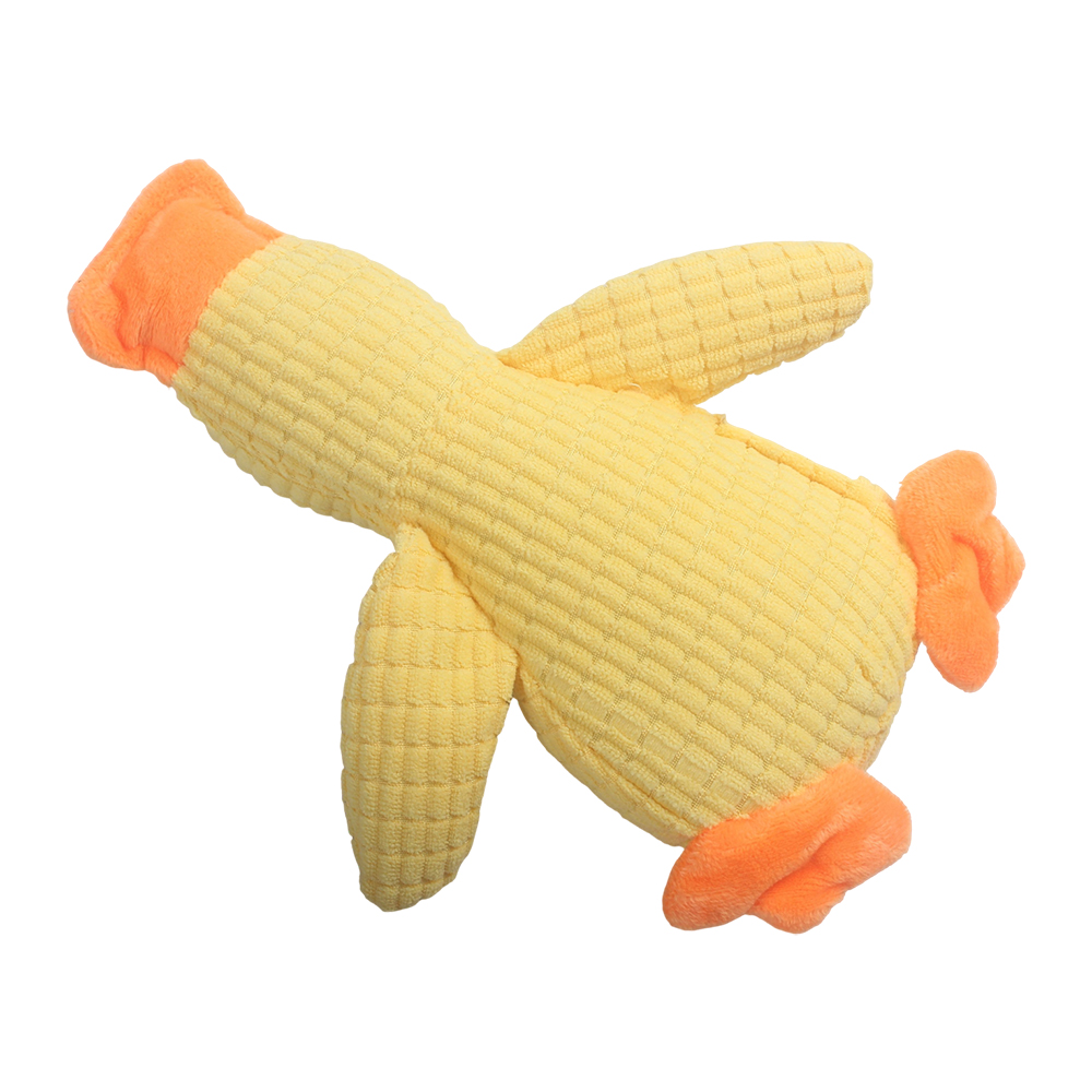 Vetanova Interactive Plush Duck Toy for pets, Squeaker Dog Toy to Relieve Boredom and Anxiety for Small Medium Dogs