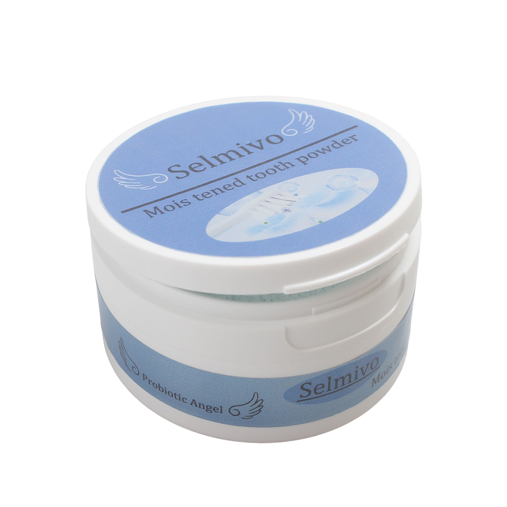 Selmivo 50g Mois tened tooth powder for Teeth Whitening, Natural Stain Remover for Coffee & Smoke, Gentle Daily Oral Care for Brighter Smile