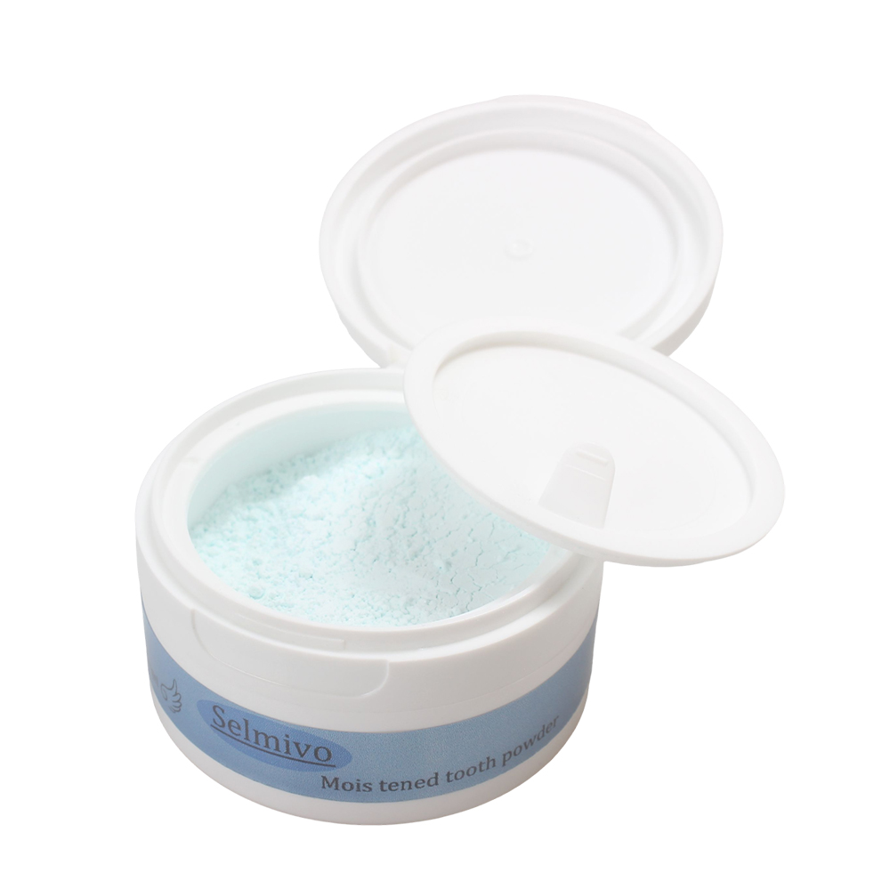 Selmivo 50g Mois tened tooth powder for Teeth Whitening, Natural Stain Remover for Coffee & Smoke, Gentle Daily Oral Care for Brighter Smile
