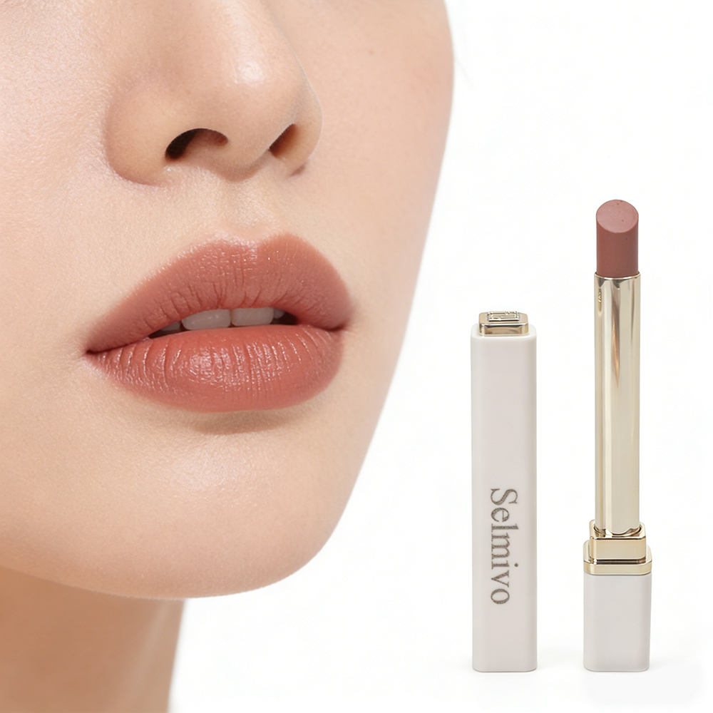 Selmivo Slim Matte Lipstick Cosmetics, Long-Lasting Highly Pigmented Lip Color for Daily Office Wear and Professional Meetings