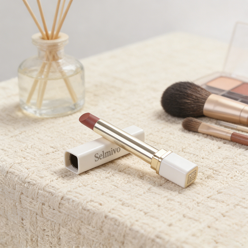 Selmivo Slim Matte Lipstick Cosmetics, Long-Lasting Highly Pigmented Lip Color for Daily Office Wear and Professional Meetings