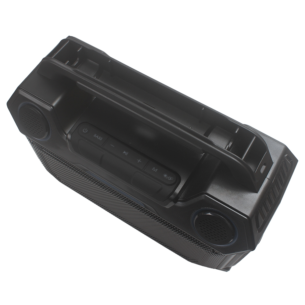 Bison Box Portable Outdoor Bluetooth Loudspeaker, IPX6 Waterproof Rugged Wireless Speaker with Carrying Handle, Deep Bass & Clear Sound for Camping, Beach, Hiking and Traveling