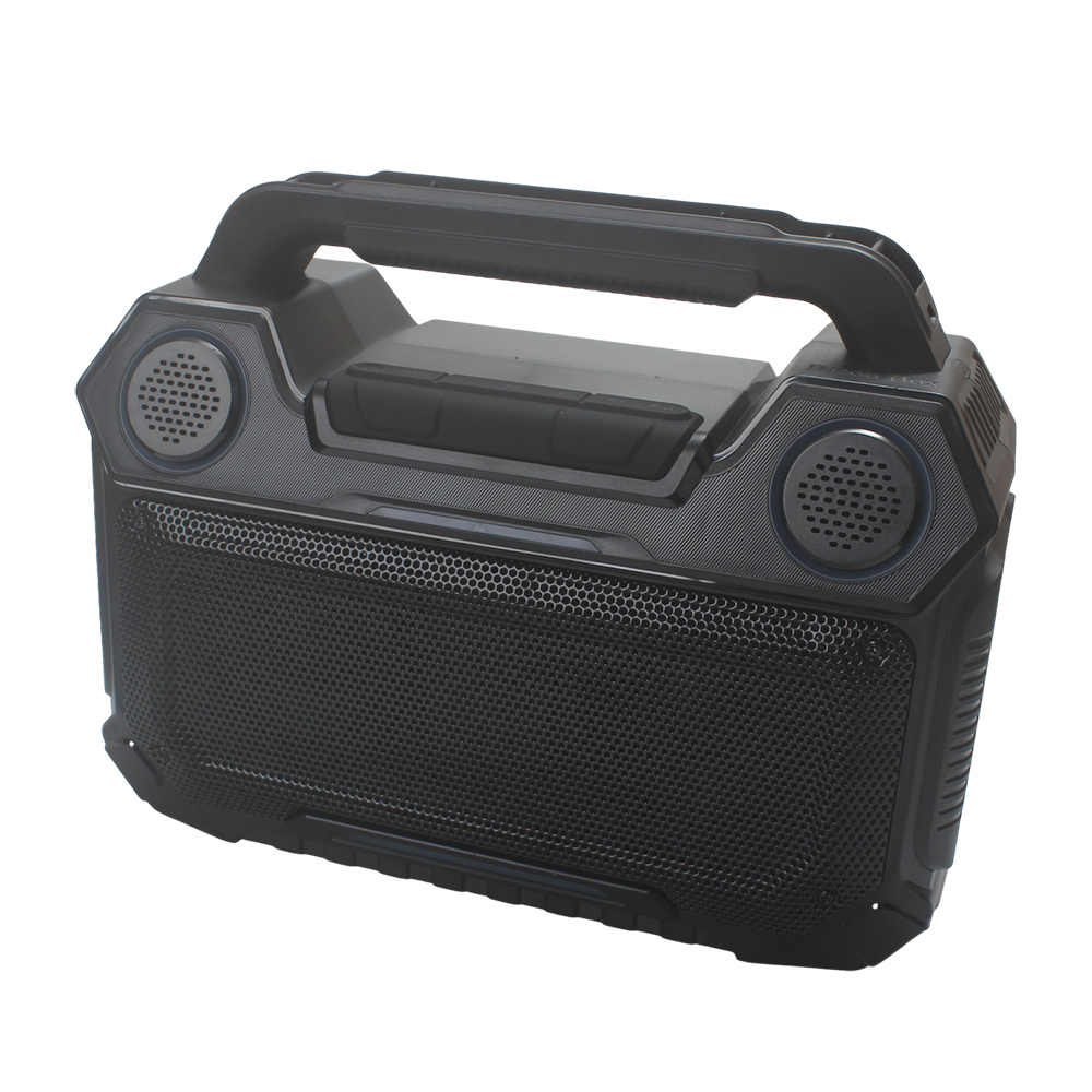 Bison Box Portable Outdoor Bluetooth Loudspeaker, IPX6 Waterproof Rugged Wireless Speaker with Carrying Handle, Deep Bass & Clear Sound for Camping, Beach, Hiking and Traveling