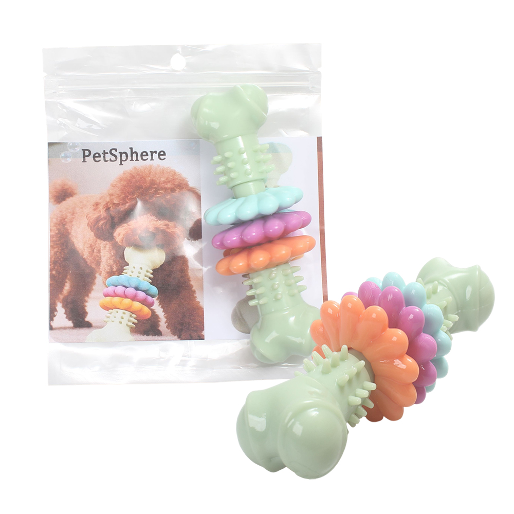 PetSphere Durable Bone-Shaped Chew toys for animals, not edible – Textured Puppy Teething Toy for Dental Cleaning & Gum Health – Perfect for Daily Indoor Play and Crate Training.
