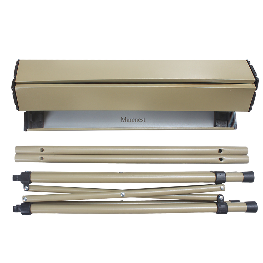 Portable Folding Camping Table, Lightweight Aluminum Roll-Up Picnic Table with Carrying Bag for Outdoor BBQ, Hiking, Fishing and Beach