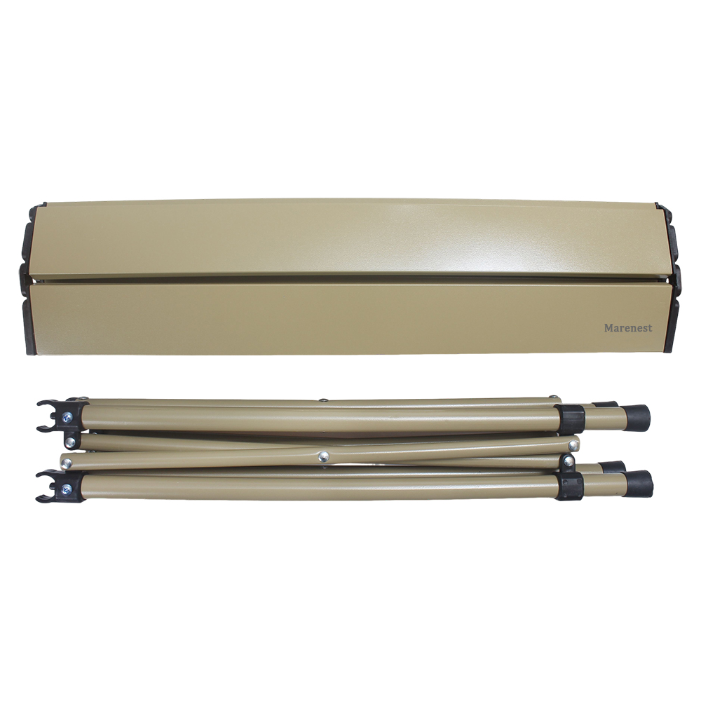 Portable Folding Camping Table, Lightweight Aluminum Roll-Up Picnic Table with Carrying Bag for Outdoor BBQ, Hiking, Fishing and Beach