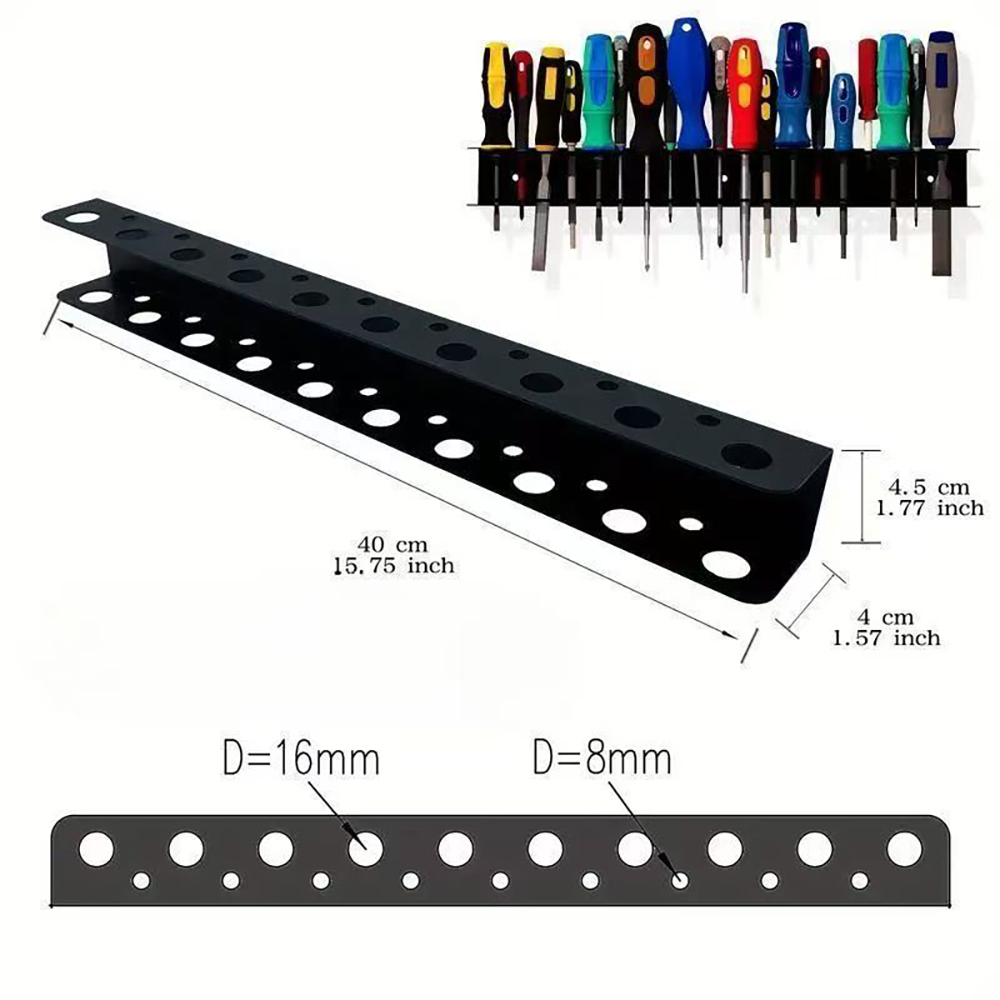 Marenest Universal Pliers Storage Organizer, Wall-mounted tool racks for Tool Shed and Home Repair, Sturdy Steel Rack for Organizing Various Types of Pliers