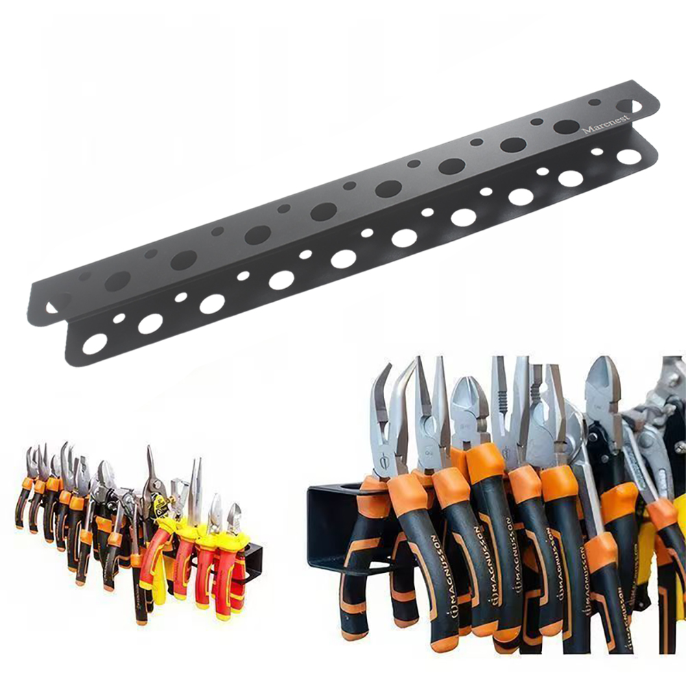 Universal Pliers Storage Organizer, Wall-mounted tool racks for Tool Shed and Home Repair, Sturdy Steel Rack for Organizing Various Types of Pliers.